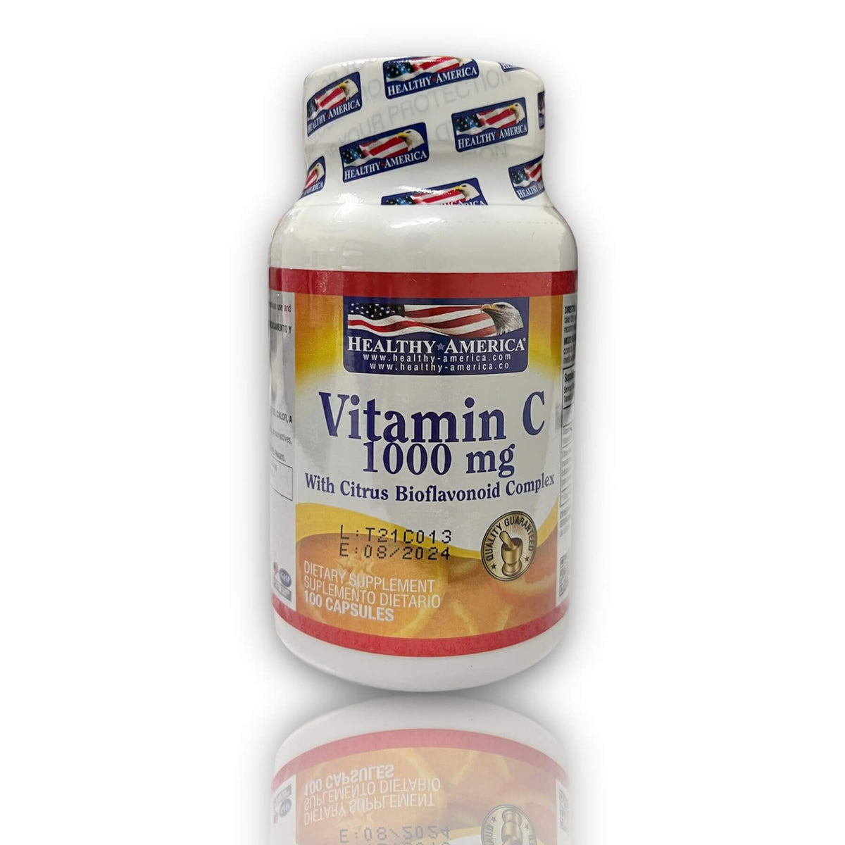 Vitamina C 1000 mg Healthy America  X 100 Capsulas
