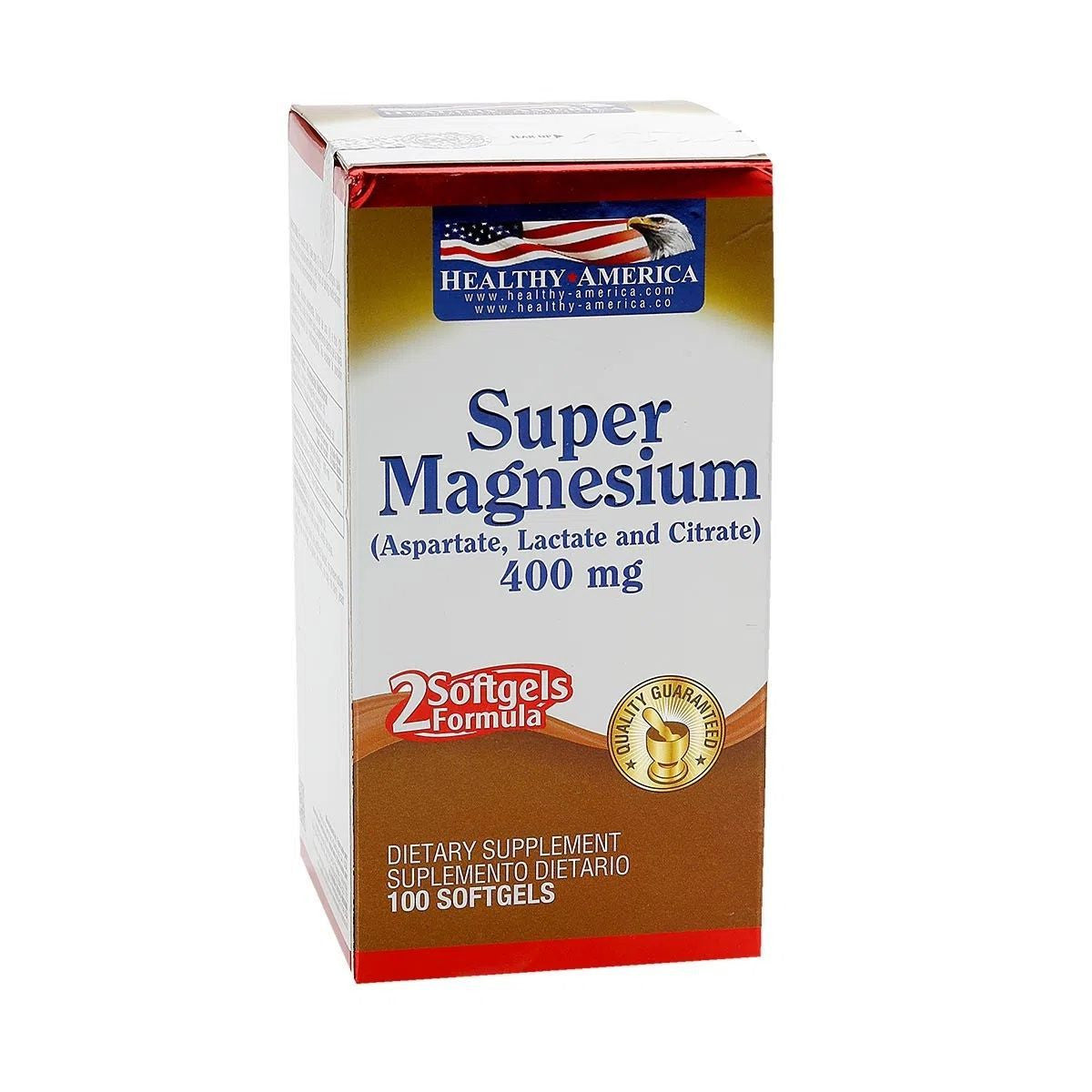 Super Magnesium  400 Mg x 100 Soft - Healthy America.
